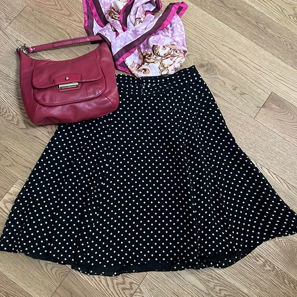 Silk polka dots skirt - Picture 2 of 10